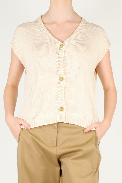 Gilet Over in Maglia Scollo V