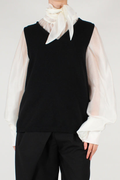 Gilet Misto Viscosa Scollo a V