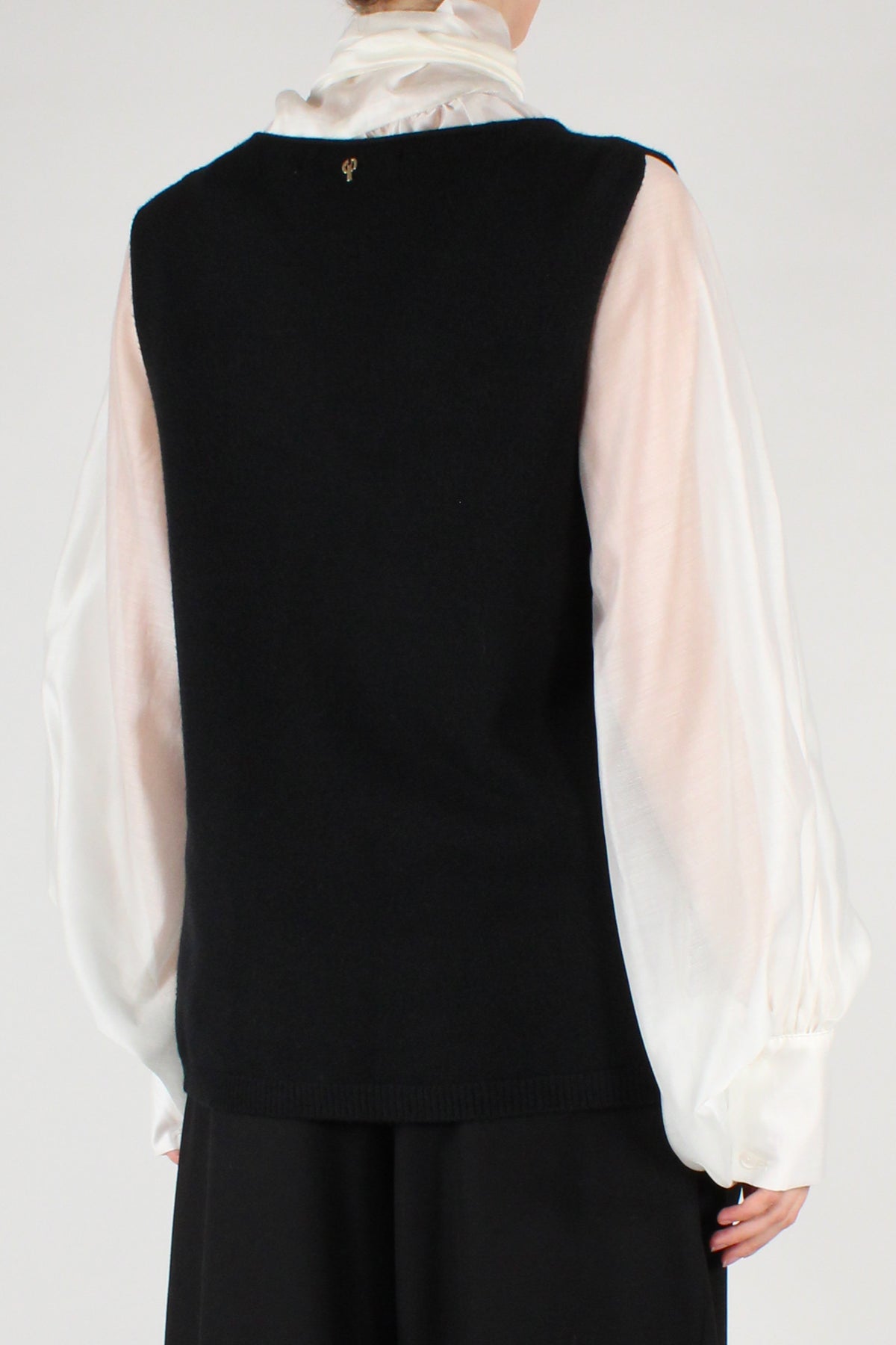 Gilet Misto Viscosa Scollo a V