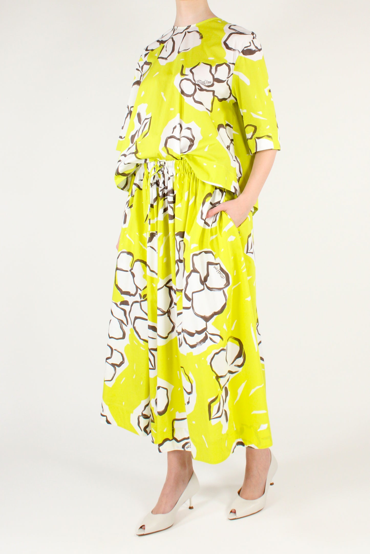Floral Print Oversize Blouse