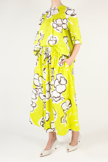 Floral Print Oversize Blouse