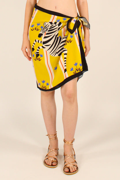 Gonna Pareo Stampa Zebra