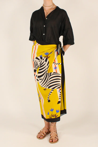 Gonna Lunga Pareo Stampa Zebra