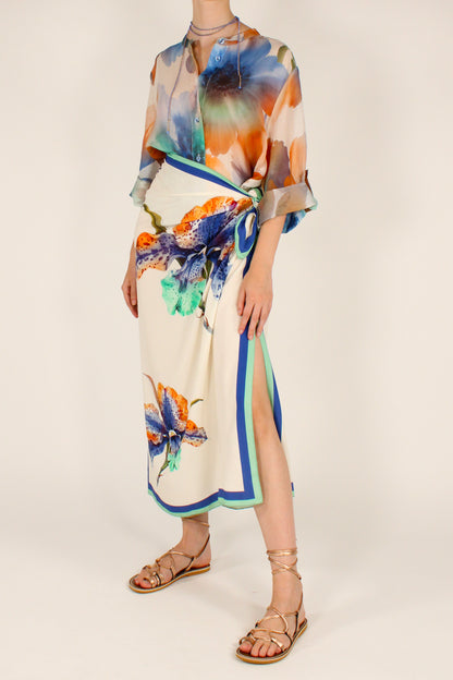 Camicia Stampa Floreale Bluette