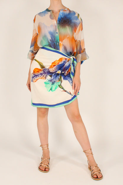 Camicia Stampa Floreale Bluette