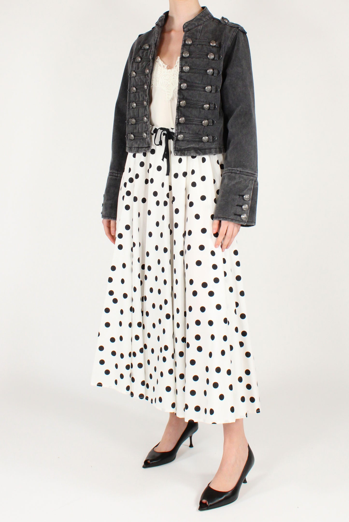 Gonna a Ruota Stampa a Pois