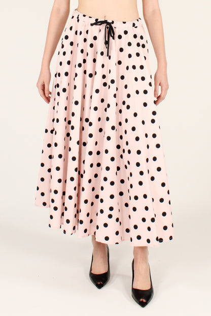 Gonna a Ruota Stampa a Pois