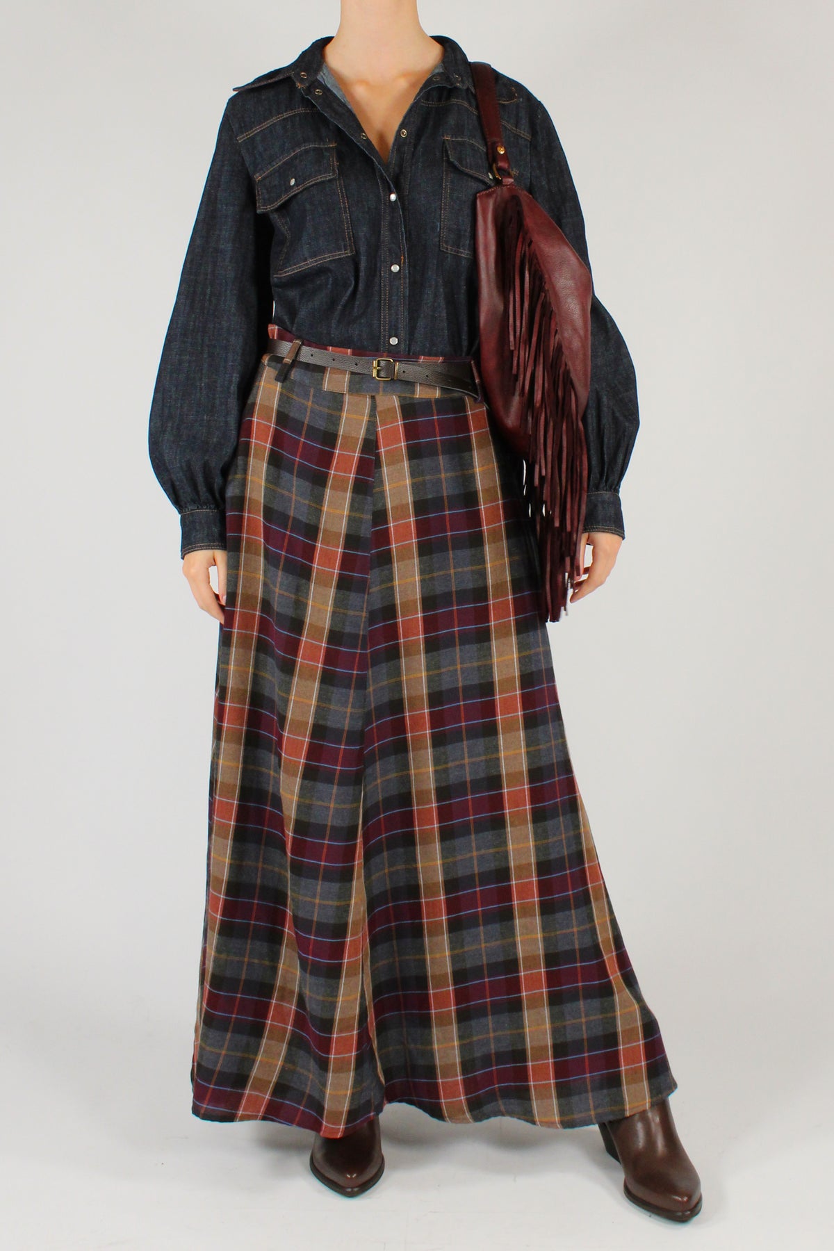 Camicia in Denim Lavaggio Scuro
