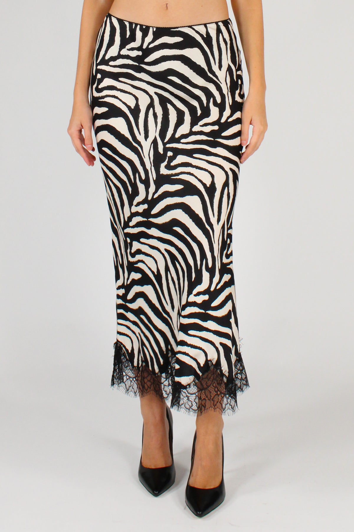 Gonna Stampa Fantasia Zebra Tensione In Capsule