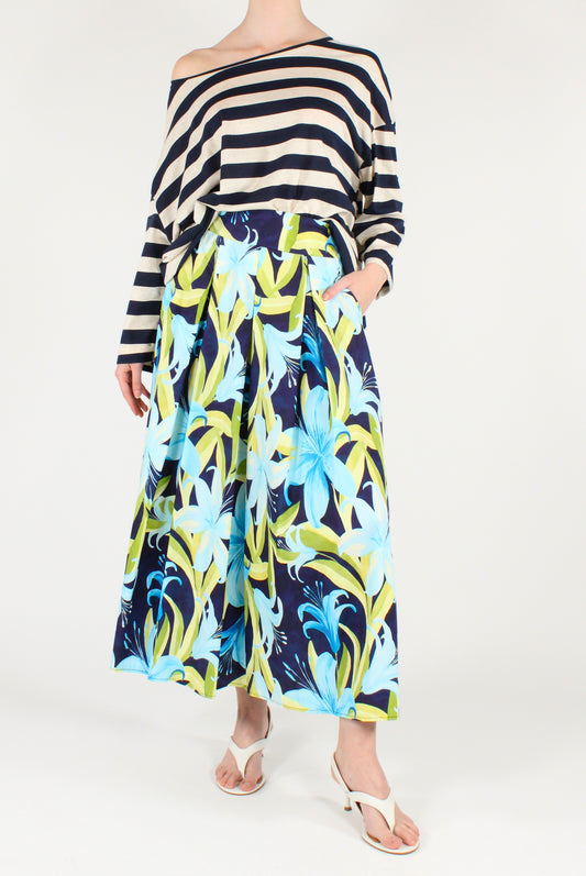 Multicolor Floral Long Skirt