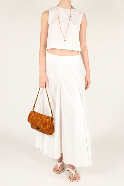 Poplin full skirt