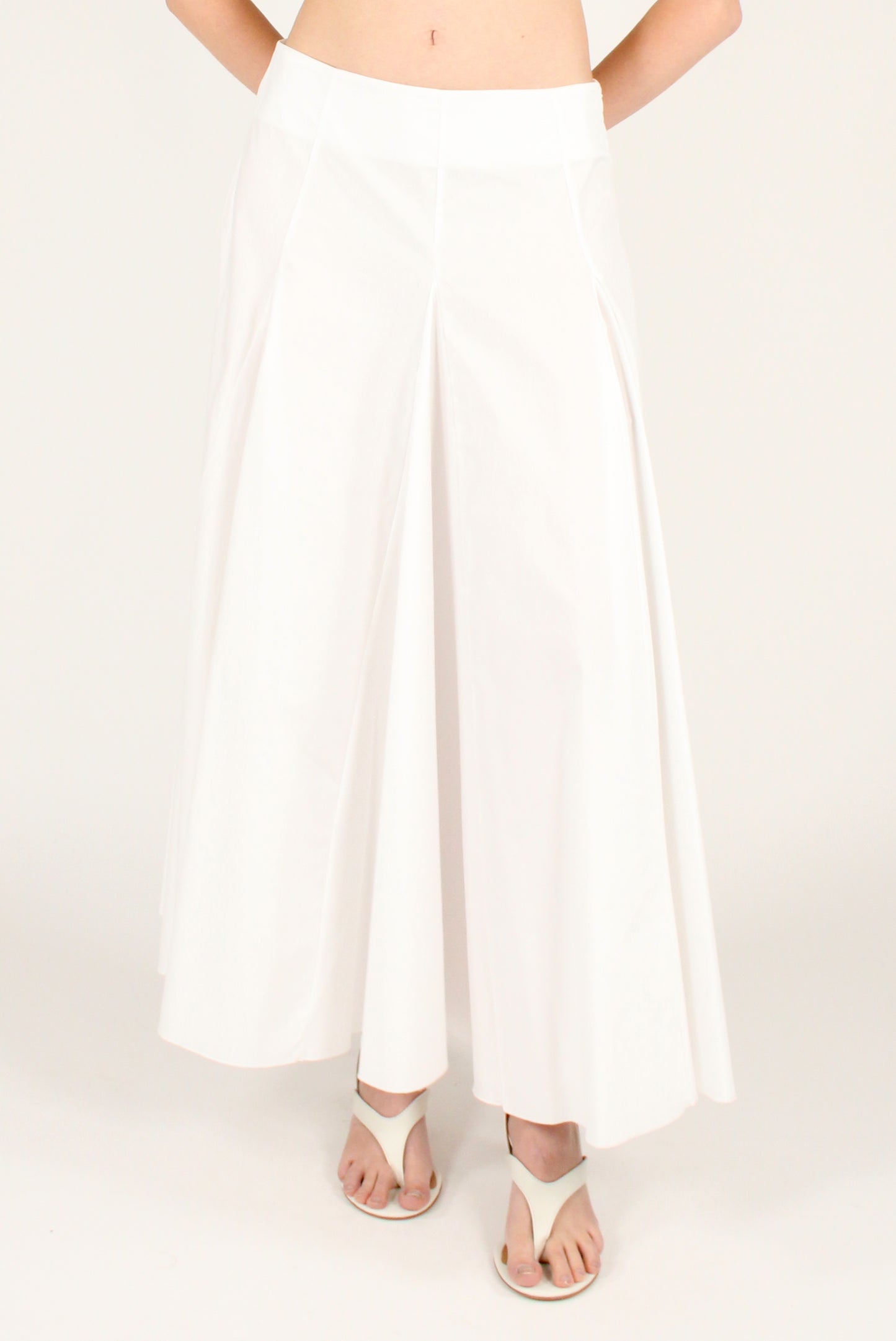 Poplin full skirt