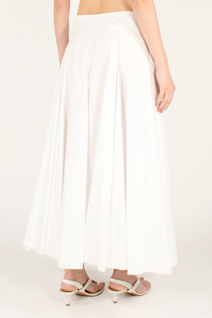 Poplin full skirt