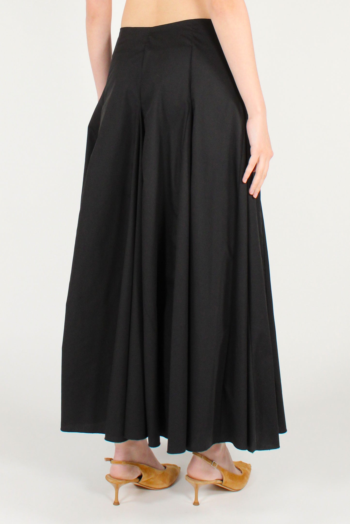 Poplin full skirt