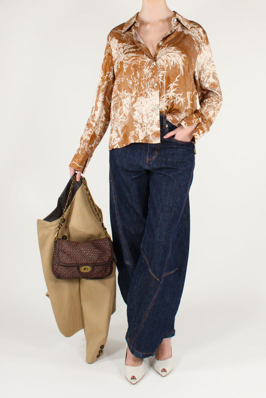 Camicia Stampa Floreale Viscosa