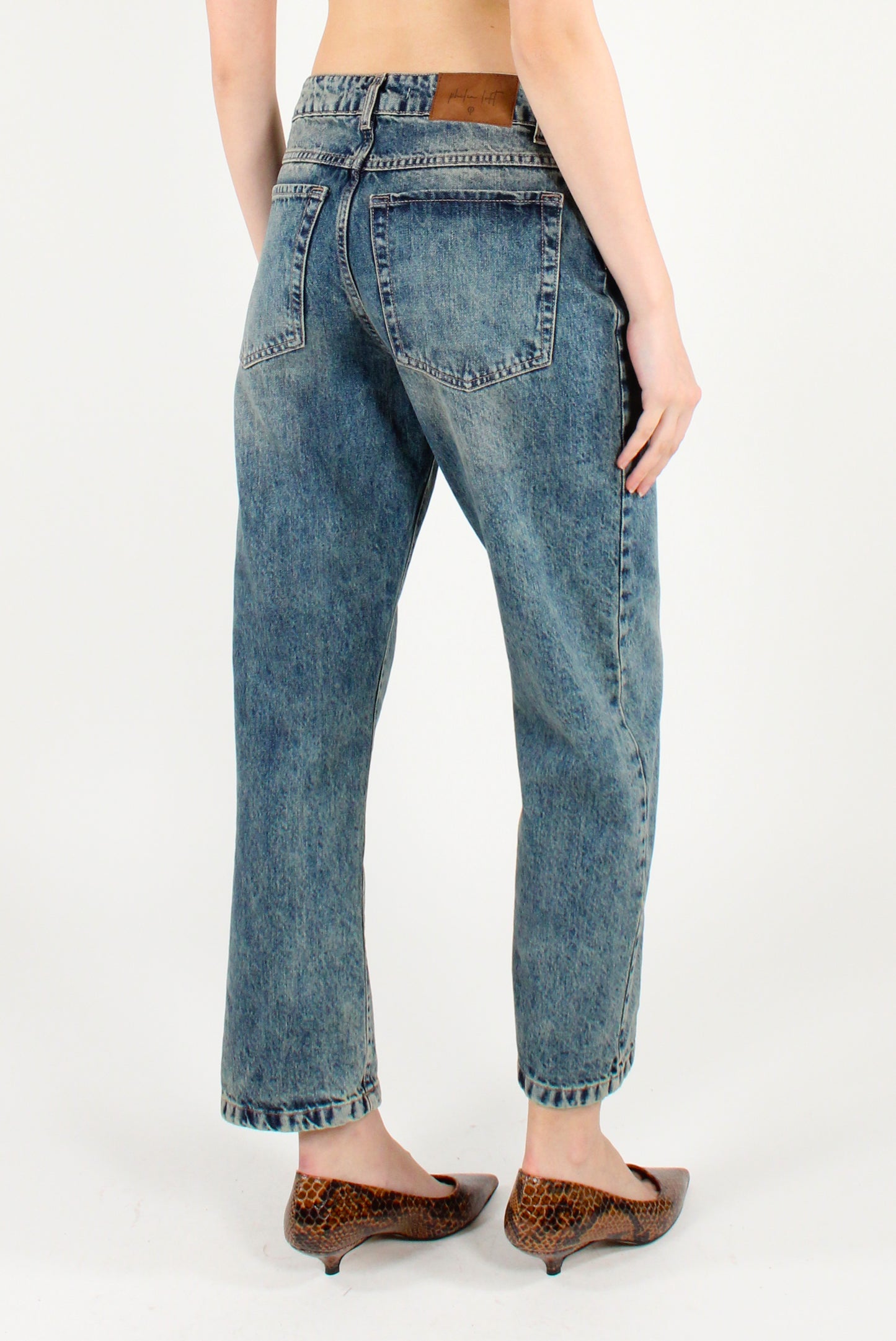 Jeans alla Caviglia Délavé