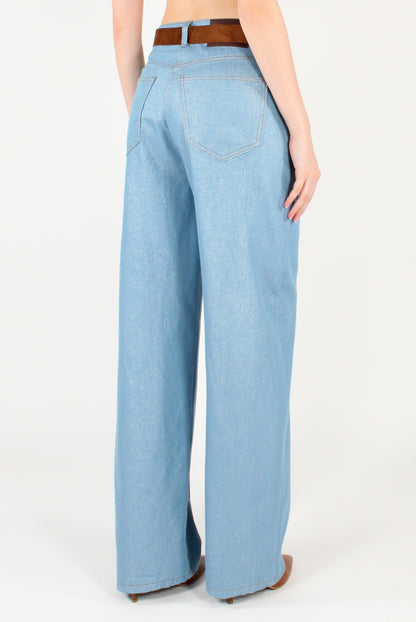 Metallic Effect Jeans