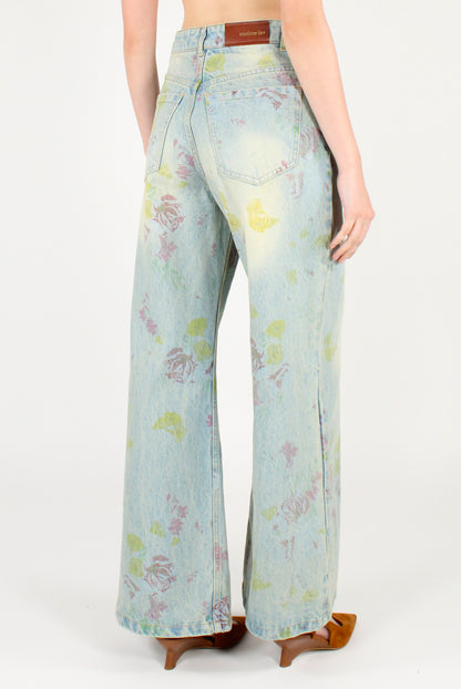 Jeans Stampa a Fiori