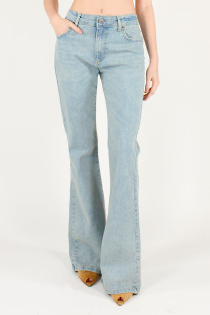 Jeans Flare Lavaggio Chiaro