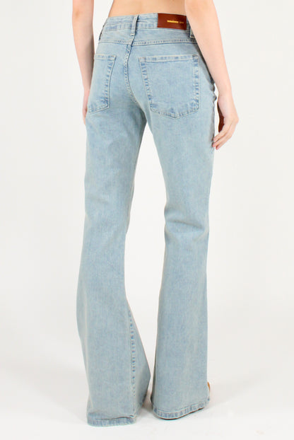 Jeans Flare Lavaggio Chiaro