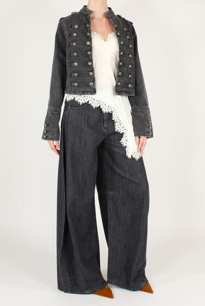 Jeans Barrel Louvre Nero