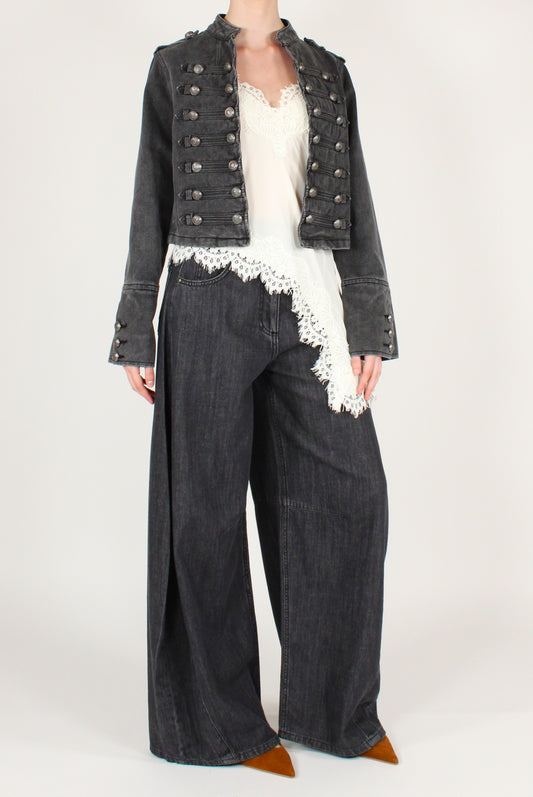 Jeans Barrel Louvre Nero