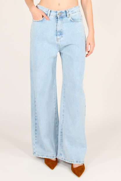 Jeans Slouchy Tasche in Ecopelle