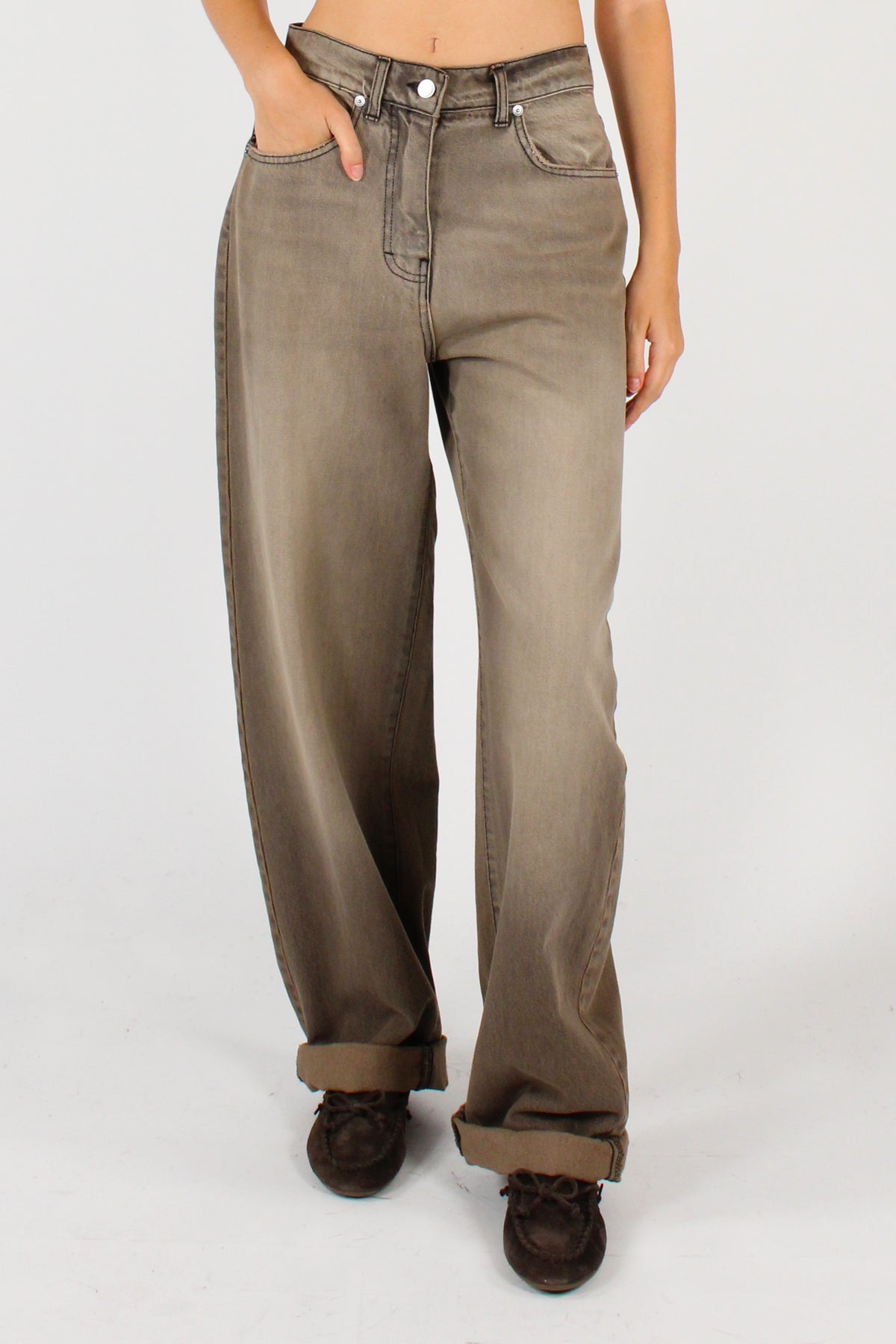 Jeans Stella Lavaggio Tortora