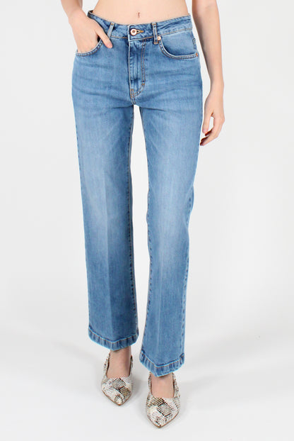 Five-Pocket Flared Jeans