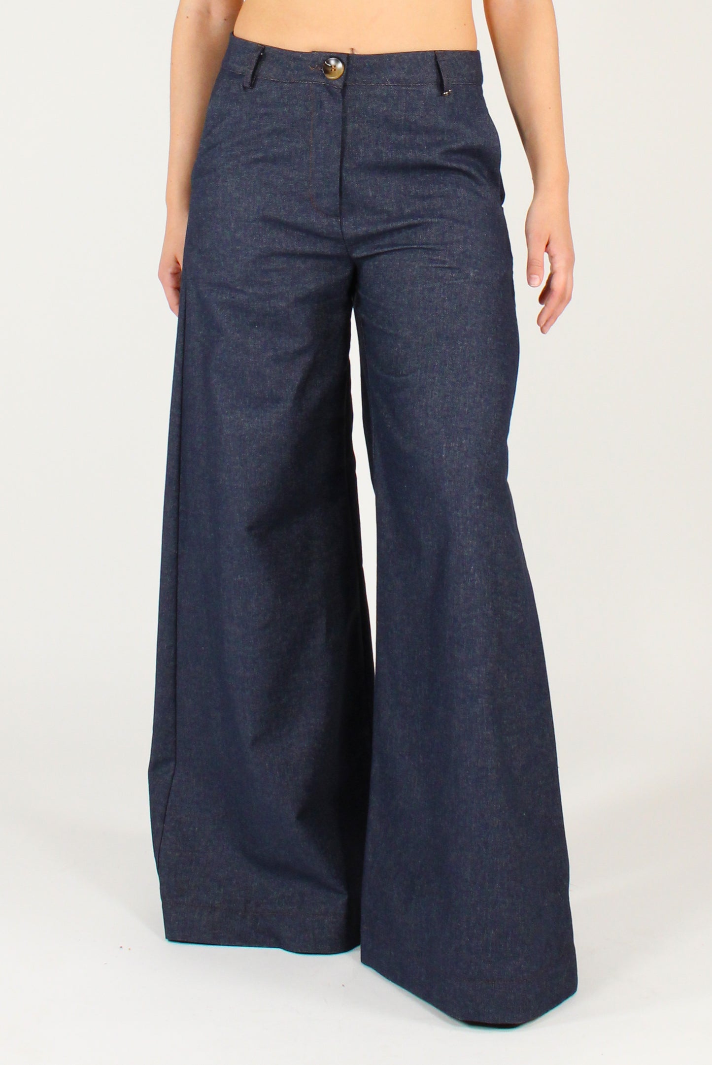 Dark Wash Palazzo Jeans