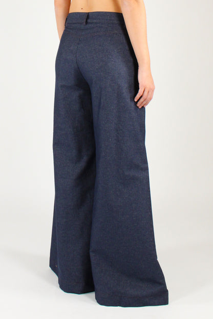 Dark Wash Palazzo Jeans