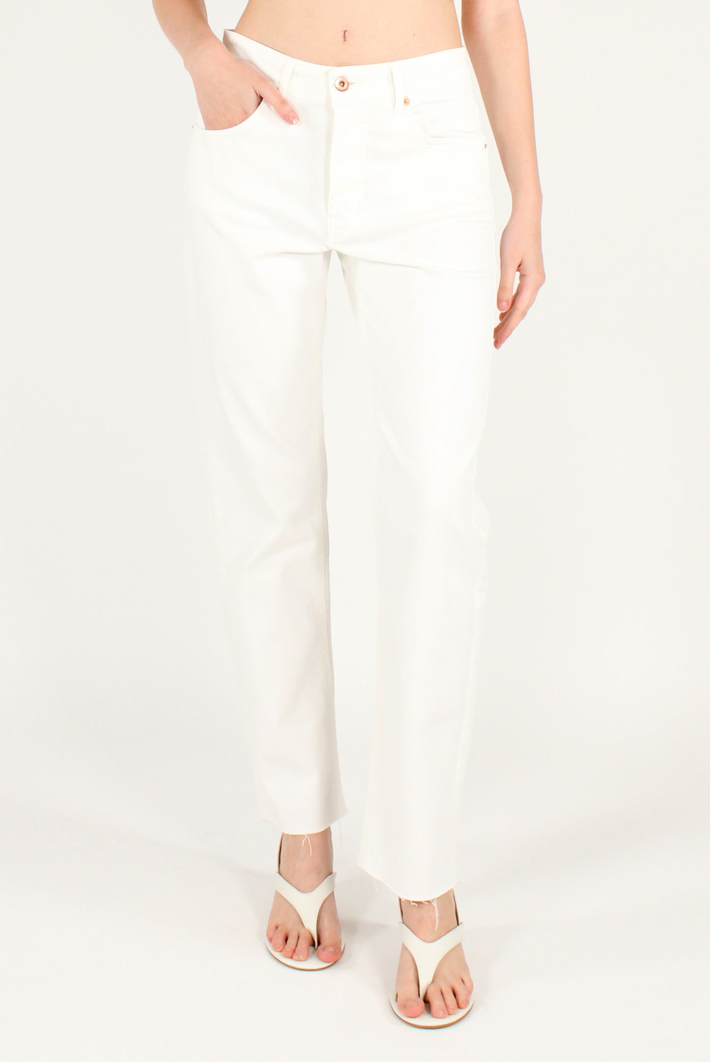 Pantaloni a Sigaretta in Denim