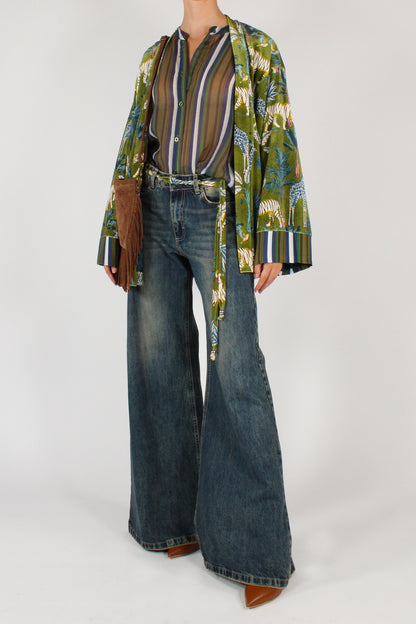 Giacca Kimono Stampa Animali