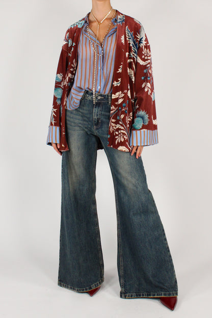 Giacca Kimono Stampa Floreale