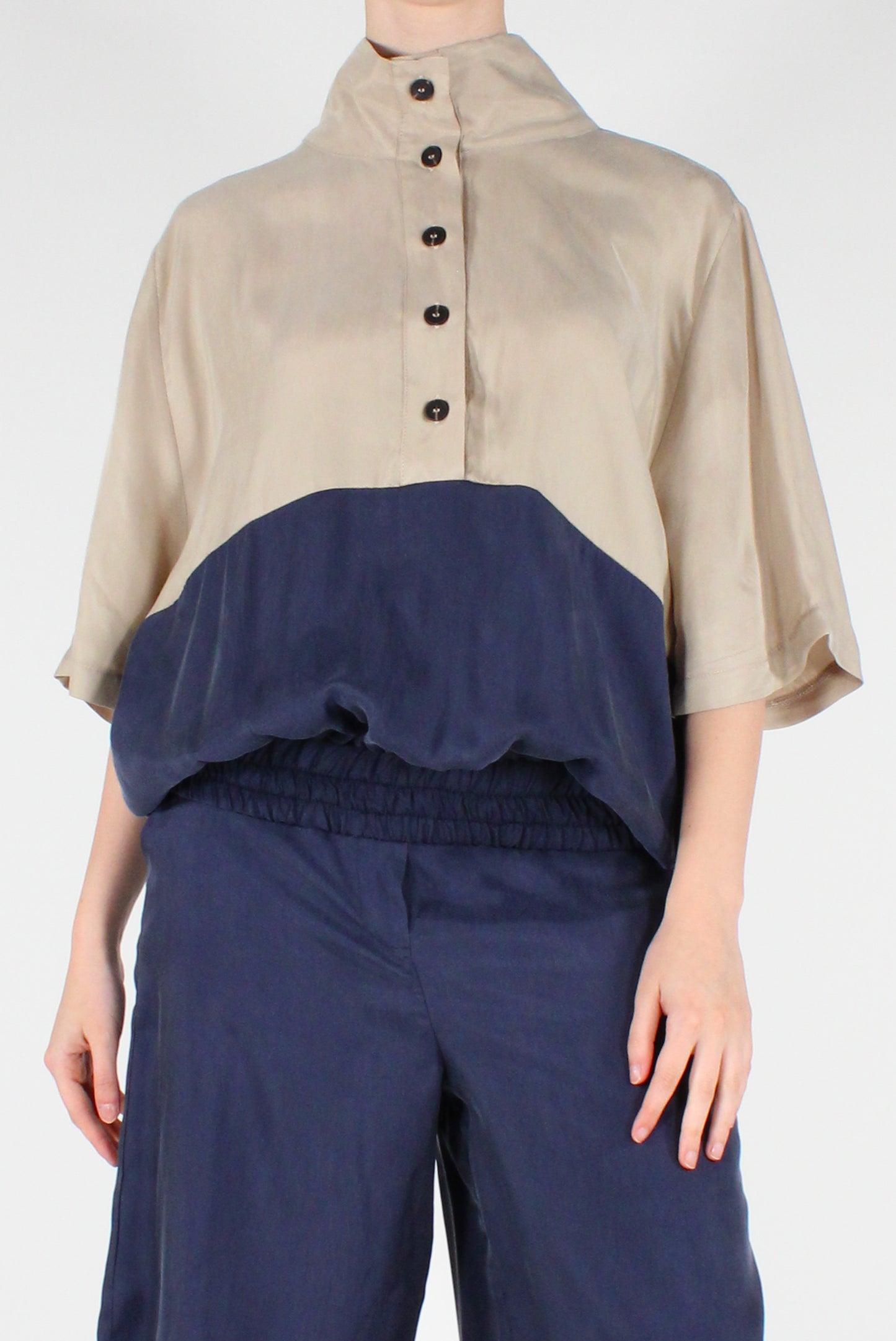 Maglia in Cupro Bicolore