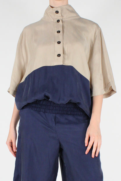 Maglia in Cupro Bicolore