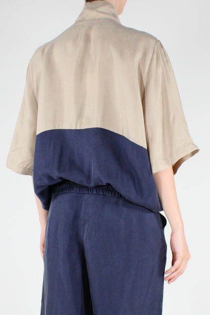 Maglia in Cupro Bicolore