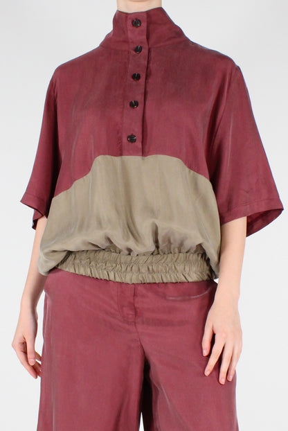 Maglia in Cupro Bicolore