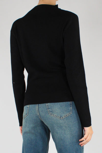 Maglia Drappeggiata Maniche Lunghe