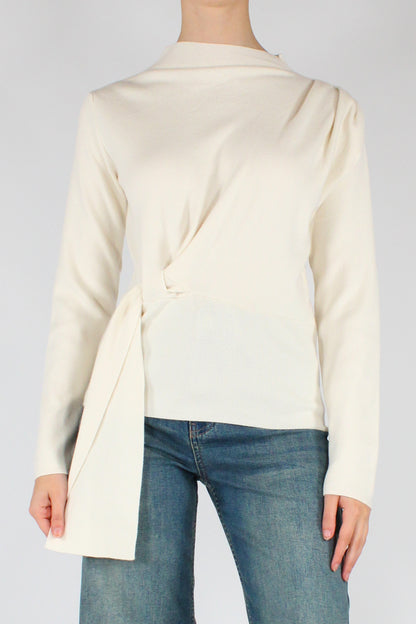 Maglia Drappeggiata Maniche Lunghe