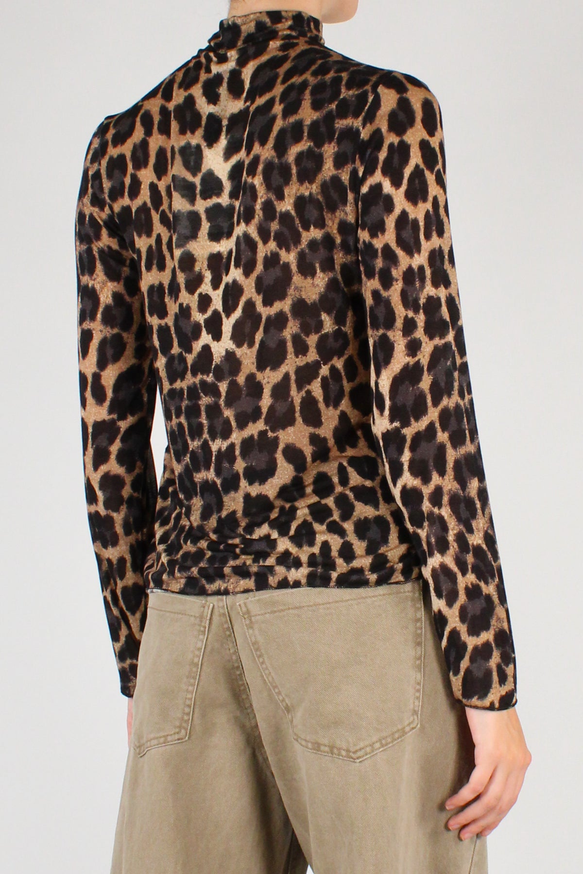 Maglia Lupetto Stampa Animalier