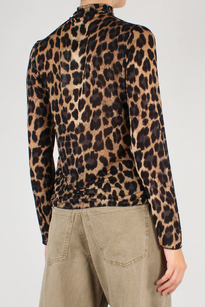 Maglia Lupetto Stampa Animalier
