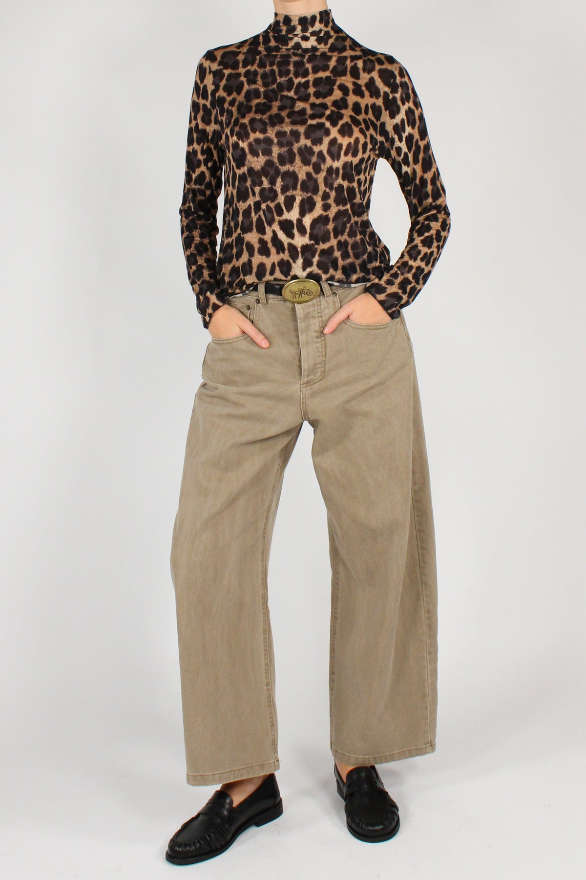 Maglia Lupetto Stampa Animalier