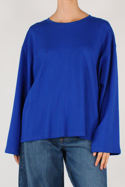 Maglia Over Maniche Lunghe in Cotone