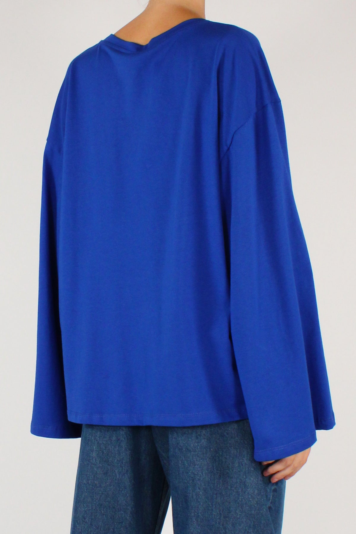 Maglia Over Maniche Lunghe in Cotone