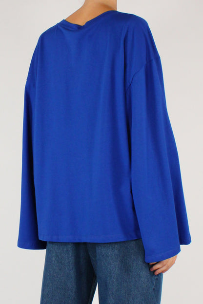 Maglia Over Maniche Lunghe in Cotone