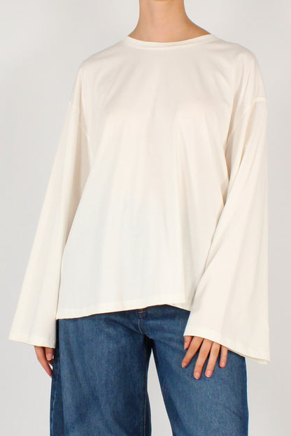 Maglia Over Maniche Lunghe in Cotone