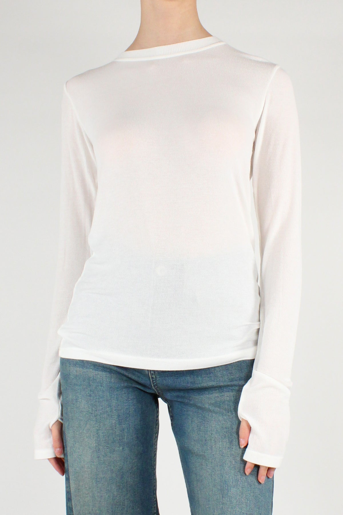 Maglia Manicotto a Costine