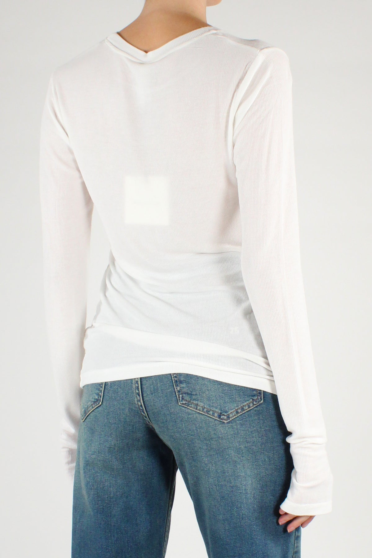 Maglia Manicotto a Costine
