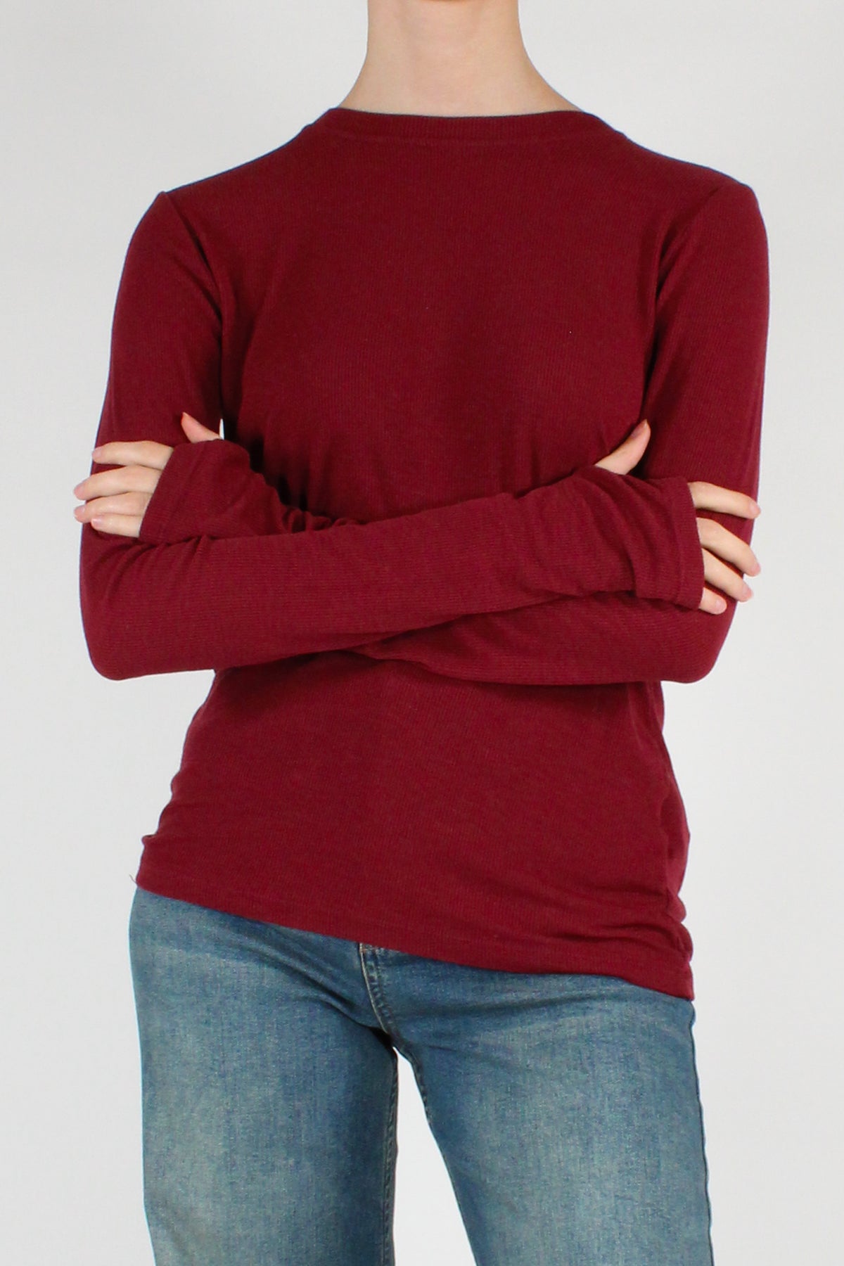 Maglia Manicotto a Costine
